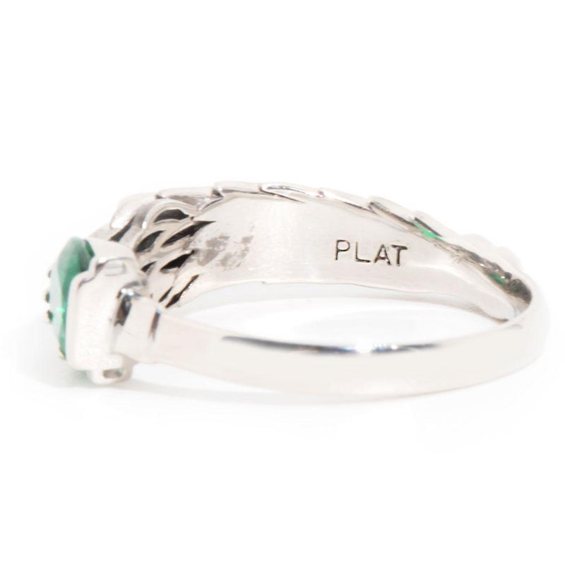Yuna Platinum Mythical Fantasy Emerald Ring*OB Rings Imperial Jewellery 