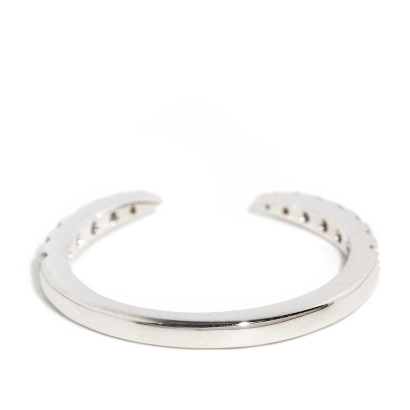 Shira Diamond Open Stacking Ring 18ct White Gold