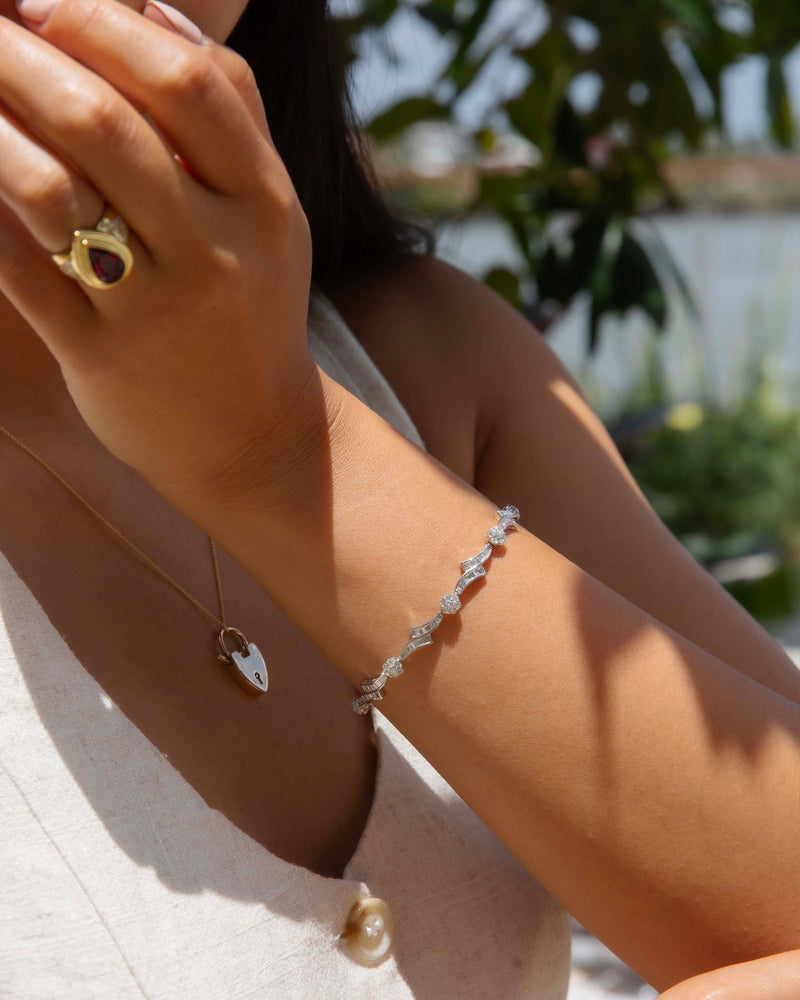 Shoshanna Pink Tourmaline & Diamond Ring 18ct Gold Ring Imperial Jewellery 