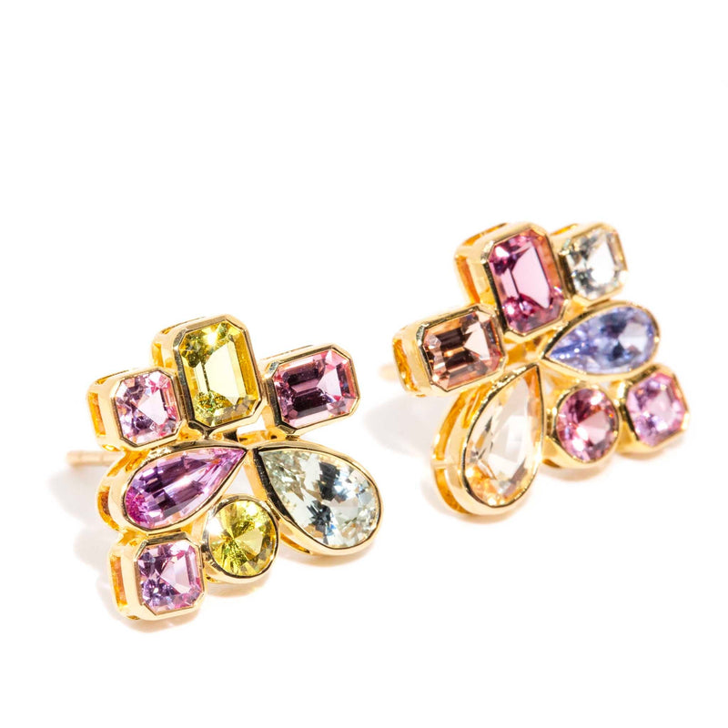 "Siren's Call" 14ct Gold Ceylon Sapphire Earrings Rings Imperial Jewellery 