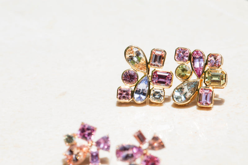 "Siren's Call" 14ct Gold Ceylon Sapphire Earrings Rings Imperial Jewellery 