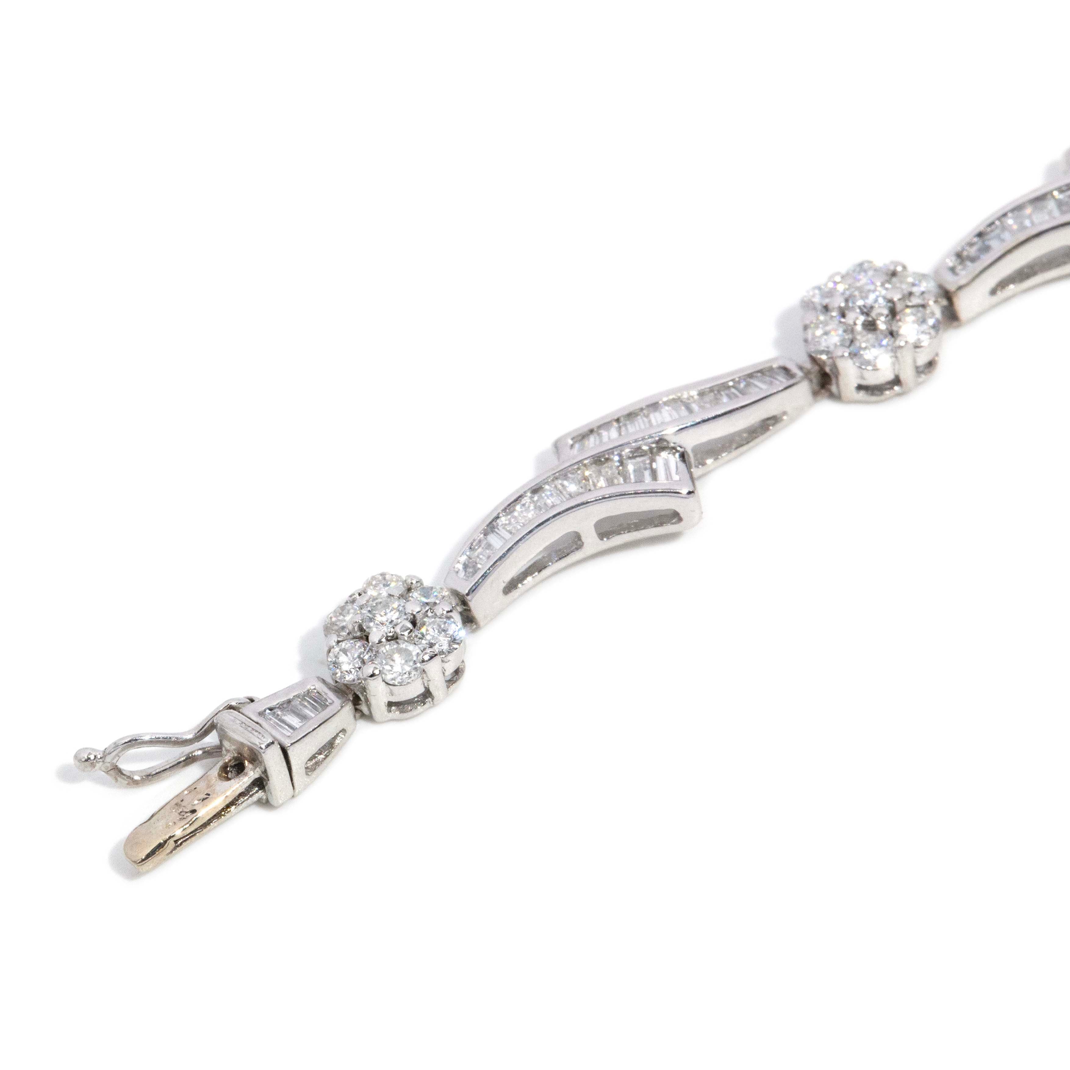 Skyler 2.03 Carat Diamond Bracelet 18k White Gold Bracelets/Bangles Imperial Jewellery 