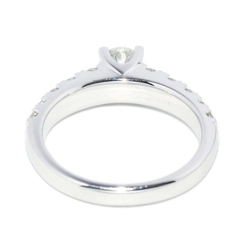 Contemporary Round Brilliant Diamond Ring 18 Carat White Gold