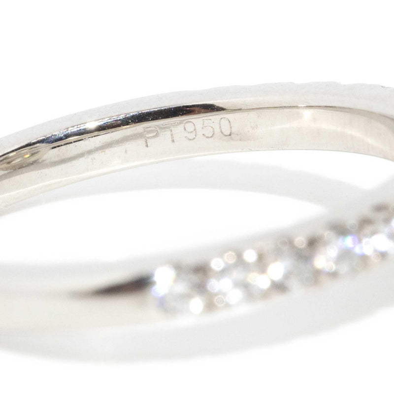 Soniqa Certified 1.60 Carat Diamond Halo Ring Platinum