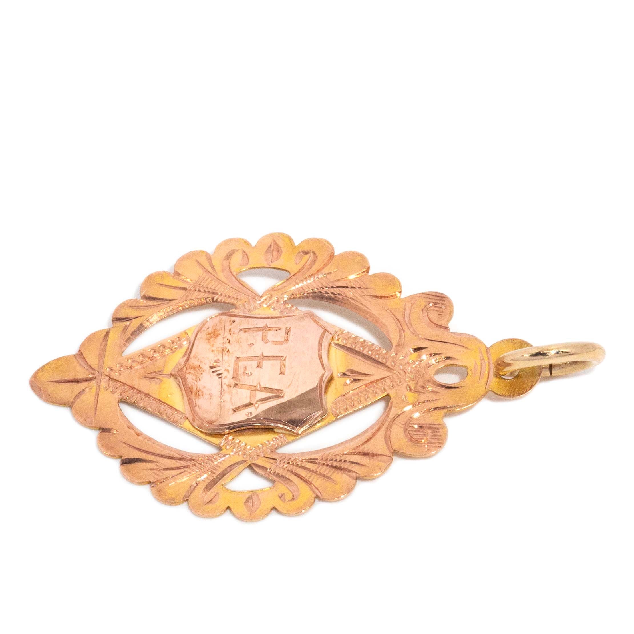 Sweetpea 1929 Award Pendant 9ct Rose Gold Pendants/Necklaces Imperial Jewellery 