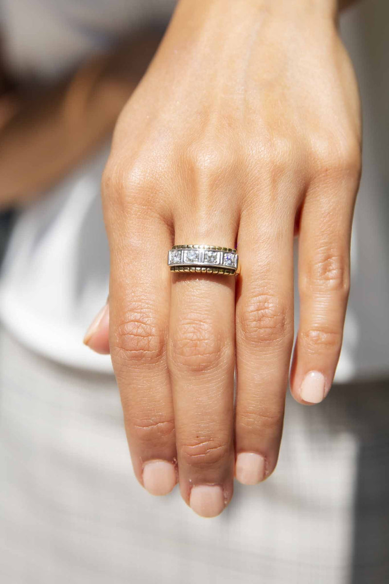 1960s wedding clearance ring sets