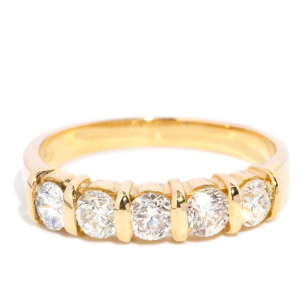 Tamara Vintage Diamond Eternity Ring 18ct Gold Rings Imperial Jewellery 