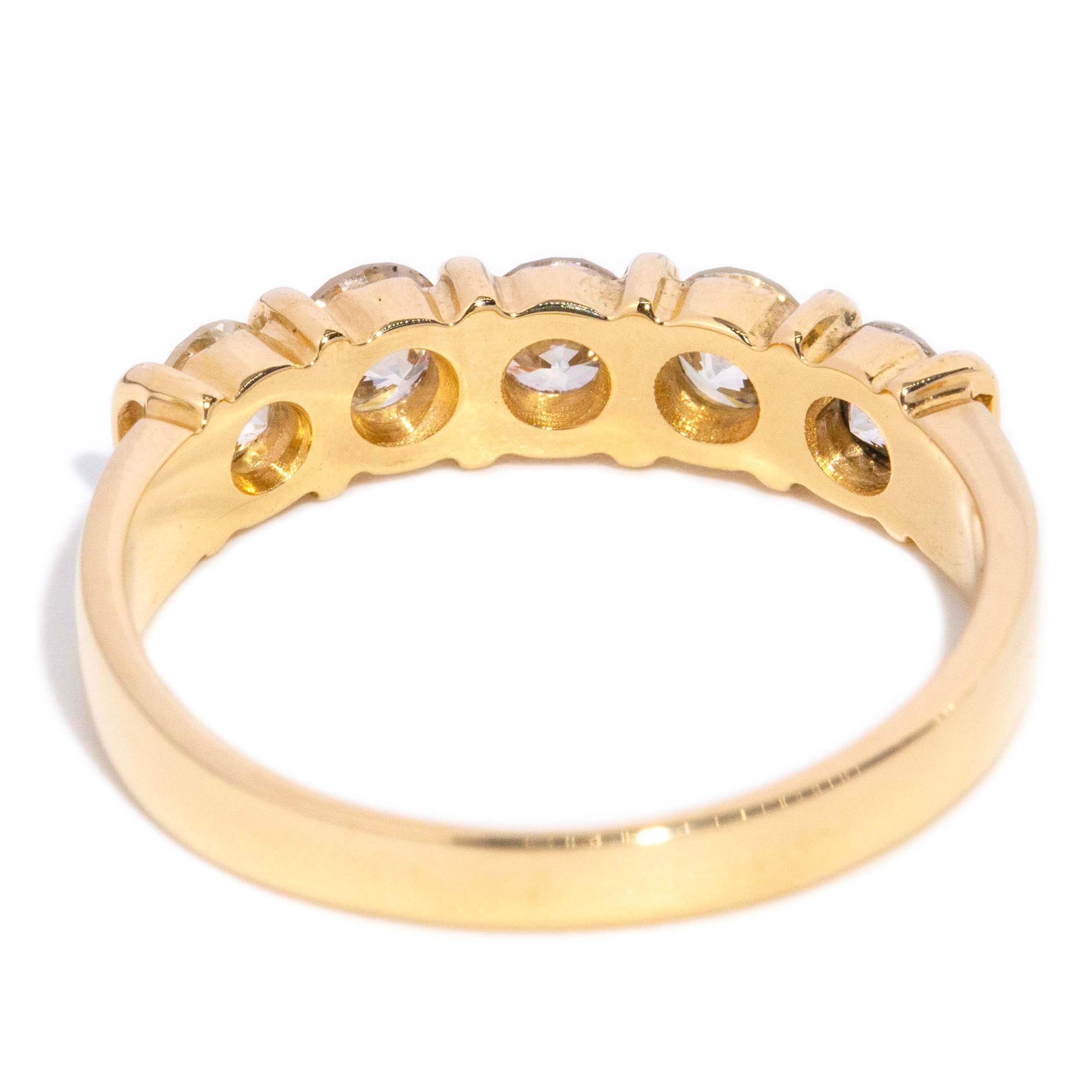 Tamara Vintage Diamond Eternity Ring 18ct Gold Rings Imperial Jewellery 