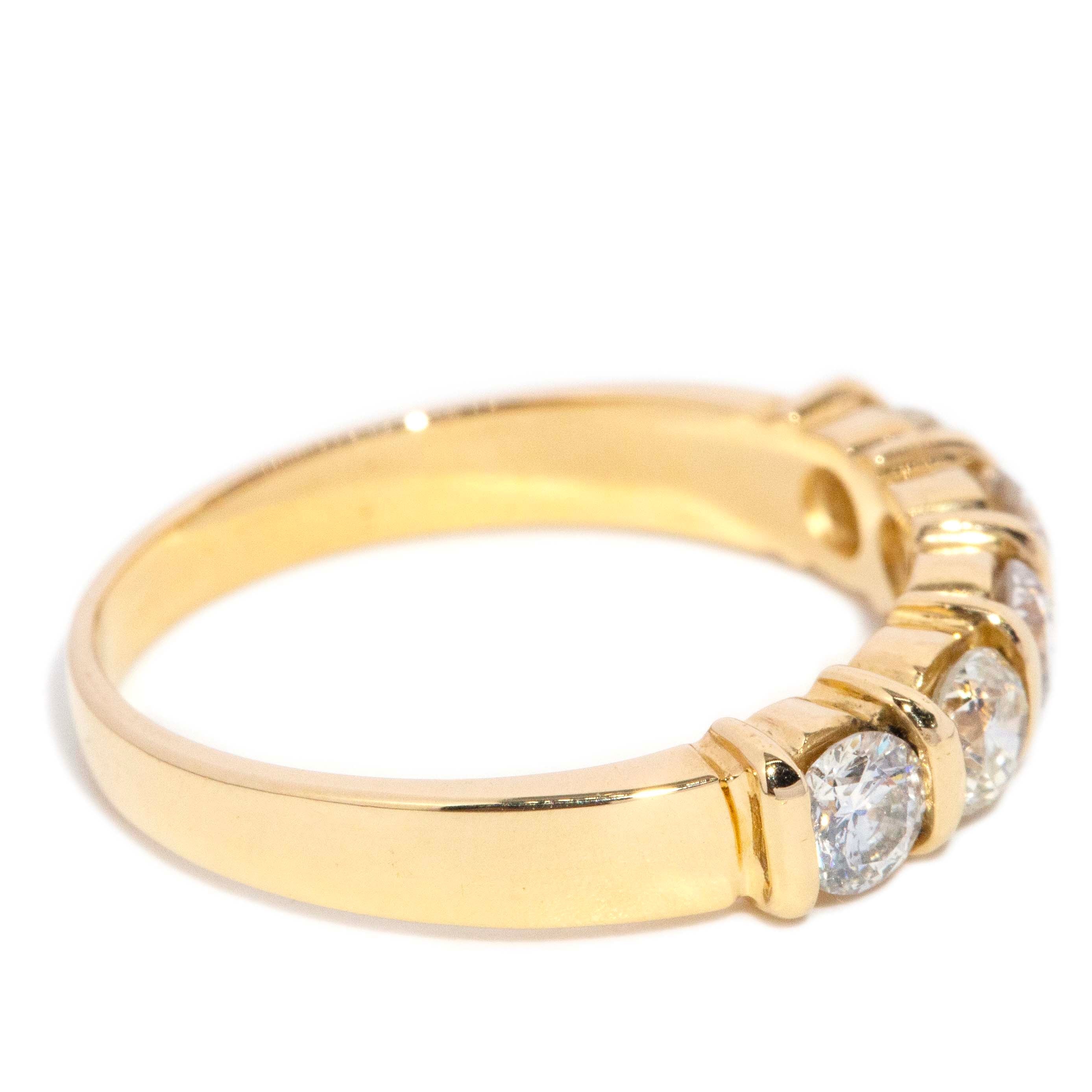 Tamara Vintage Diamond Eternity Ring 18ct Gold Rings Imperial Jewellery 