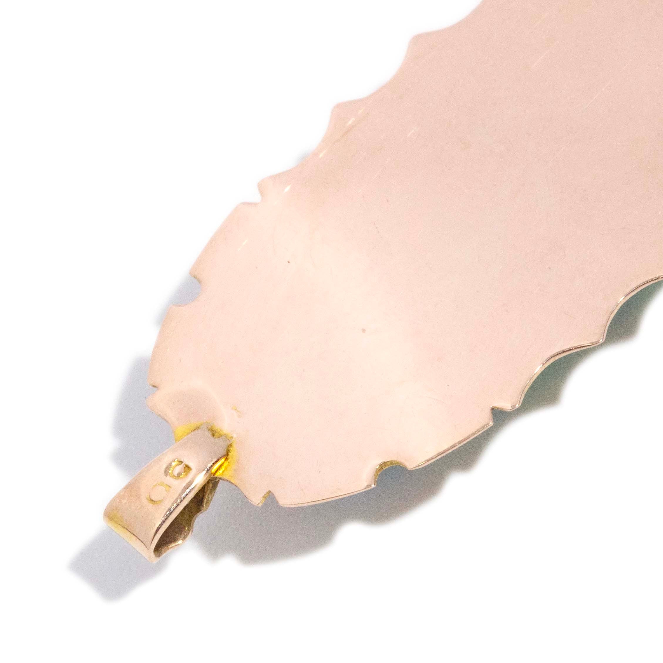 Thais Elongated Oval Boulder Opal Pendant 9ct Gold Pendants/Necklaces Imperial Jewellery 