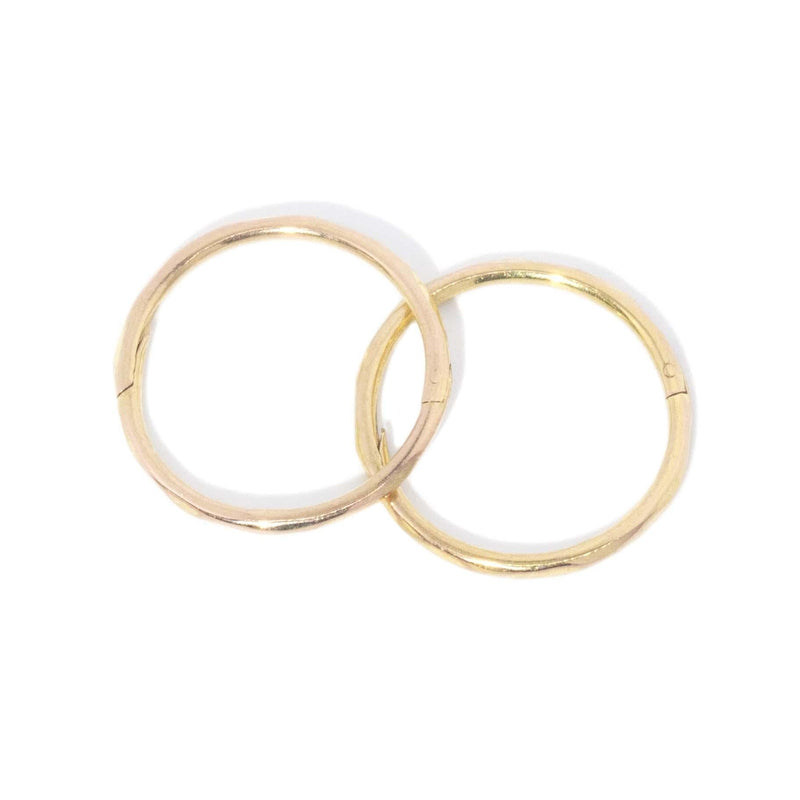 Contemporary Petite Hoop Earrings 9 Carat Yellow Gold