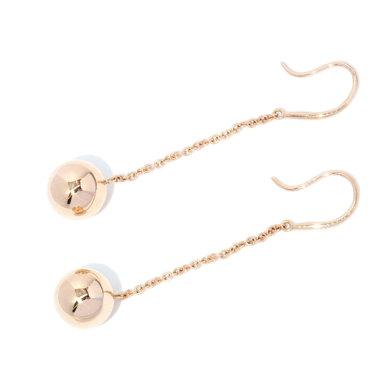 Contemporary & Co Ball Hook Earrings 18 Carat Rose Gold