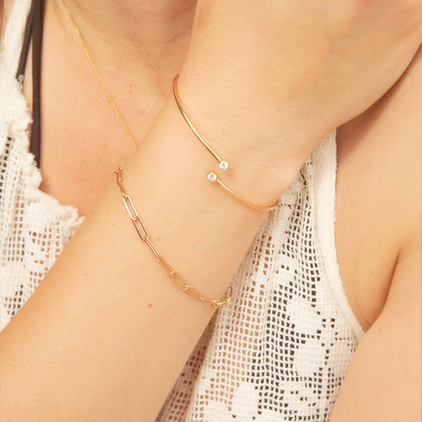 Tiffany & Co. Diamond Open Cuff Bangle 18ct Rose Gold Bracelets/Bangles Imperial Jewellery 