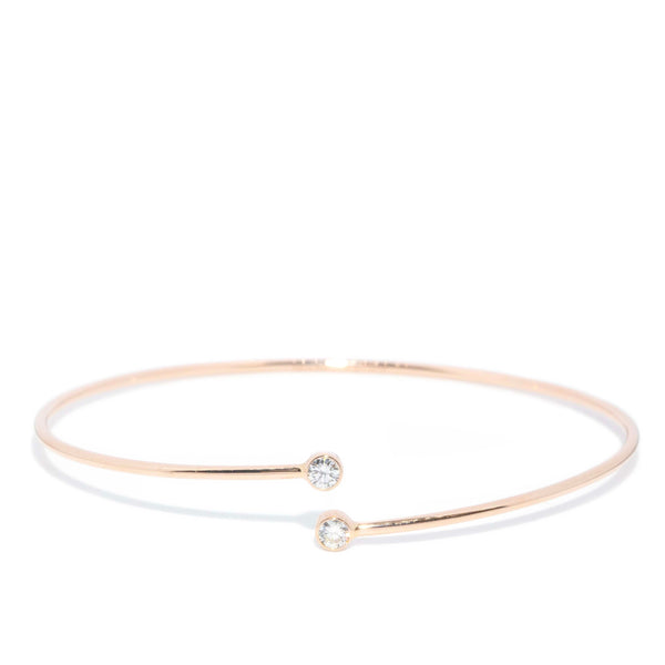 Tiffany & Co. Diamond Open Cuff Bangle 18ct Rose Gold Bracelets/Bangles Imperial Jewellery 