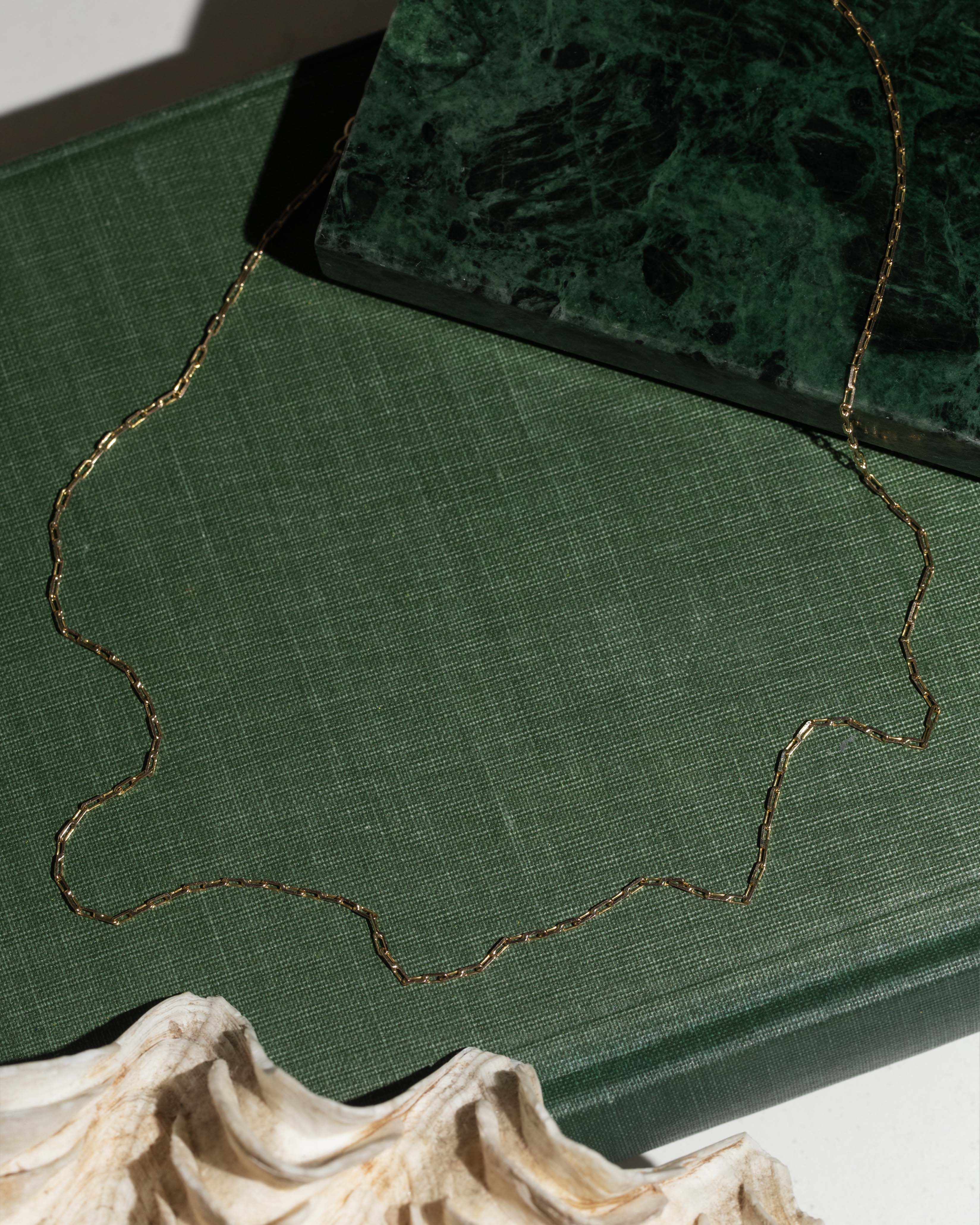 Trove Contemporary Double Cable Link Chain 14ct Yellow Gold 51cm Long Pendants/Necklaces Imperial Jewellery 