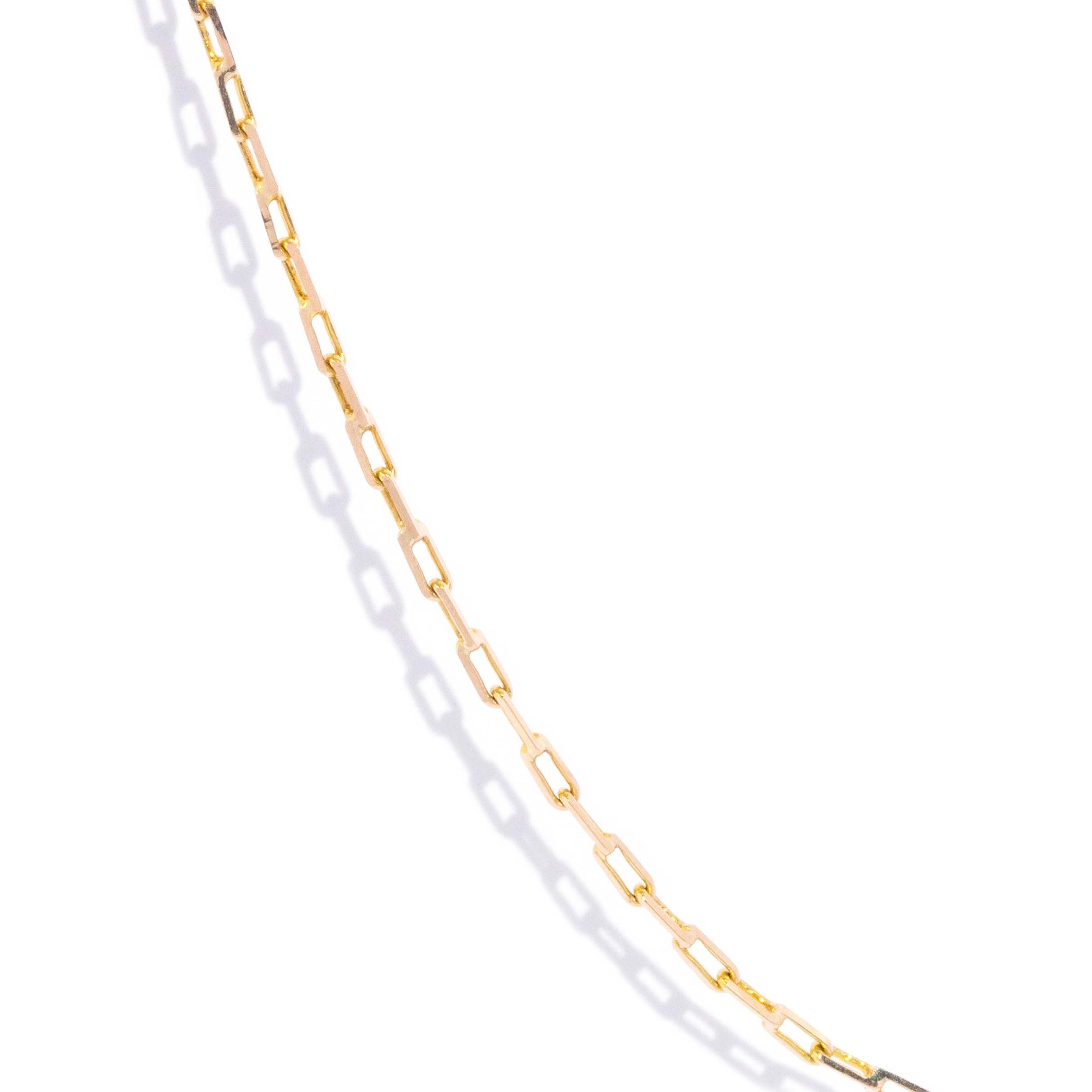 Trove Contemporary Double Cable Link Chain 14ct Yellow Gold 51cm Long Pendants/Necklaces Imperial Jewellery 