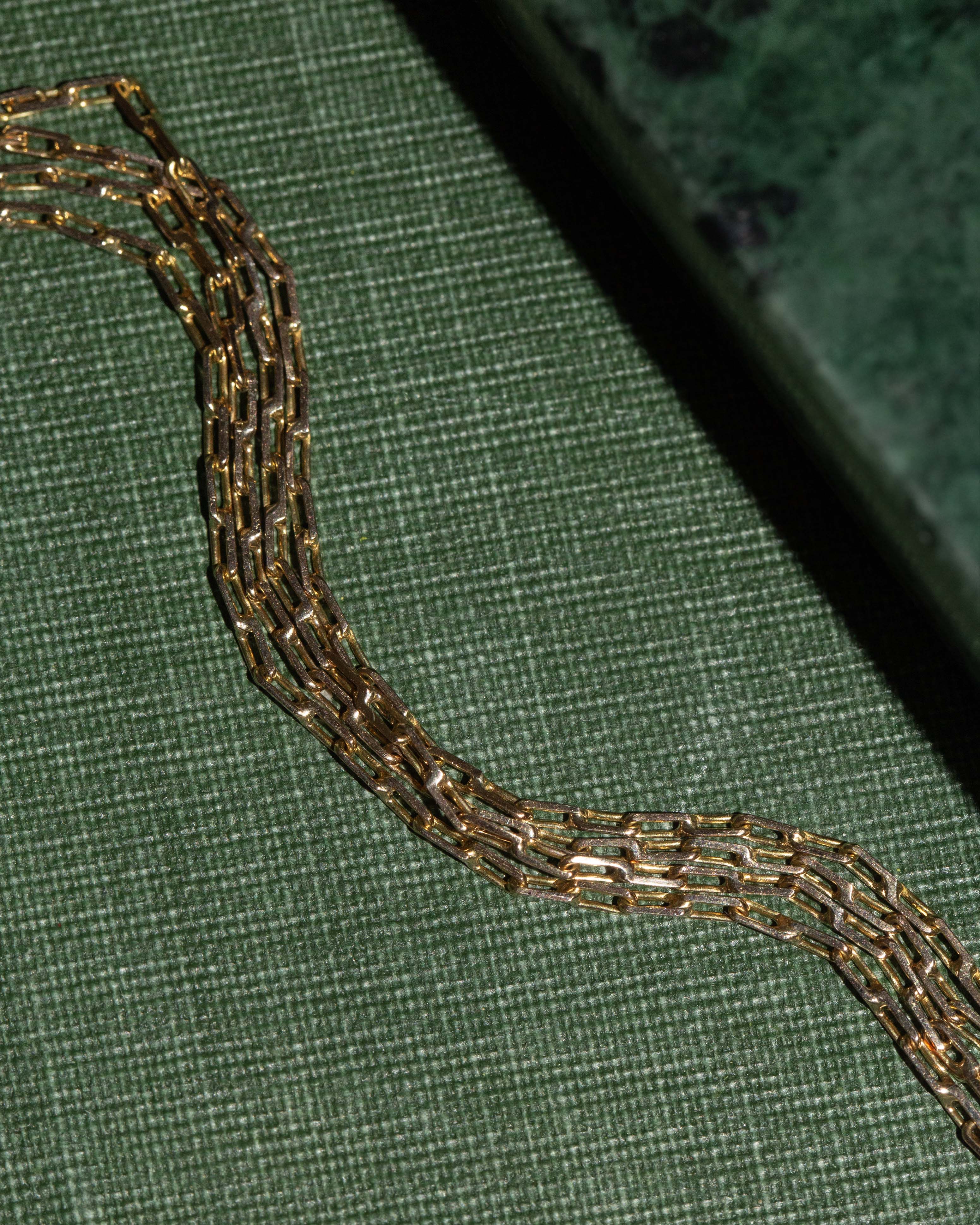 Trove Contemporary Double Cable Link Chain 14ct Yellow Gold 51cm Long Pendants/Necklaces Imperial Jewellery 