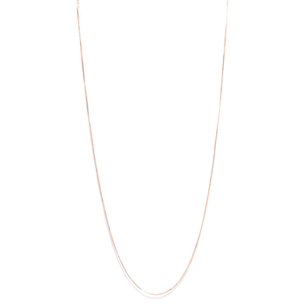 Trove Contemporary Snake Link Chain 10ct Rose Gold 47cm Long Pendants/Necklaces Imperial Jewellery 