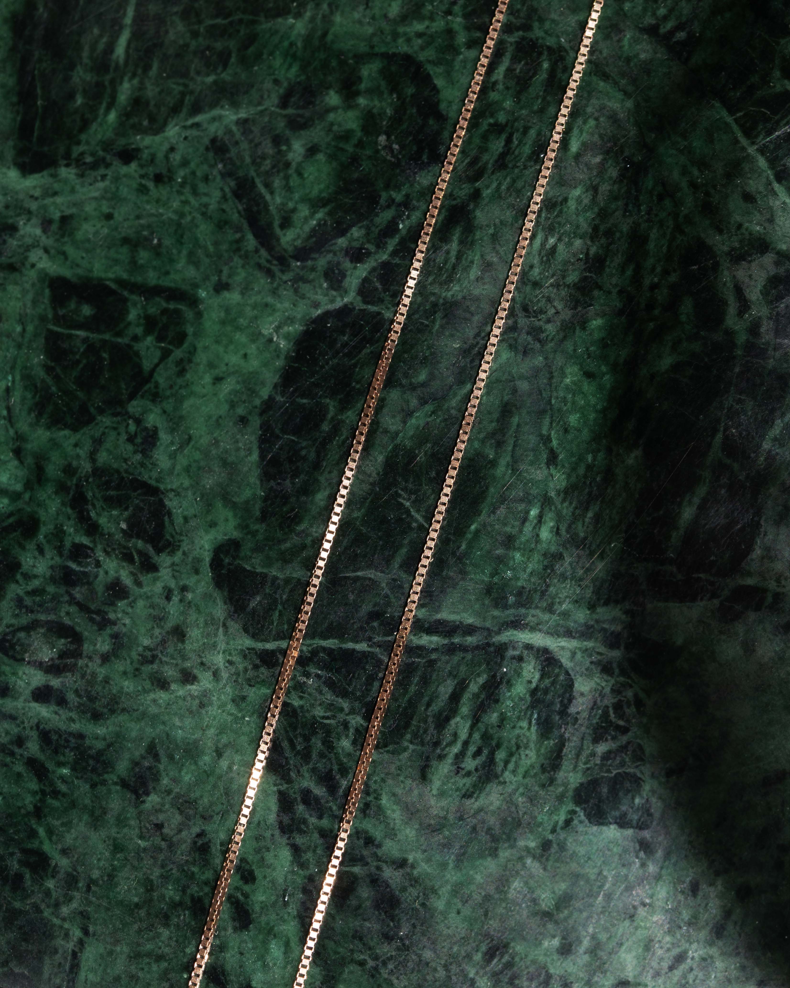 Trove Contemporary Snake Link Chain 10ct Rose Gold 47cm Long Pendants/Necklaces Imperial Jewellery 