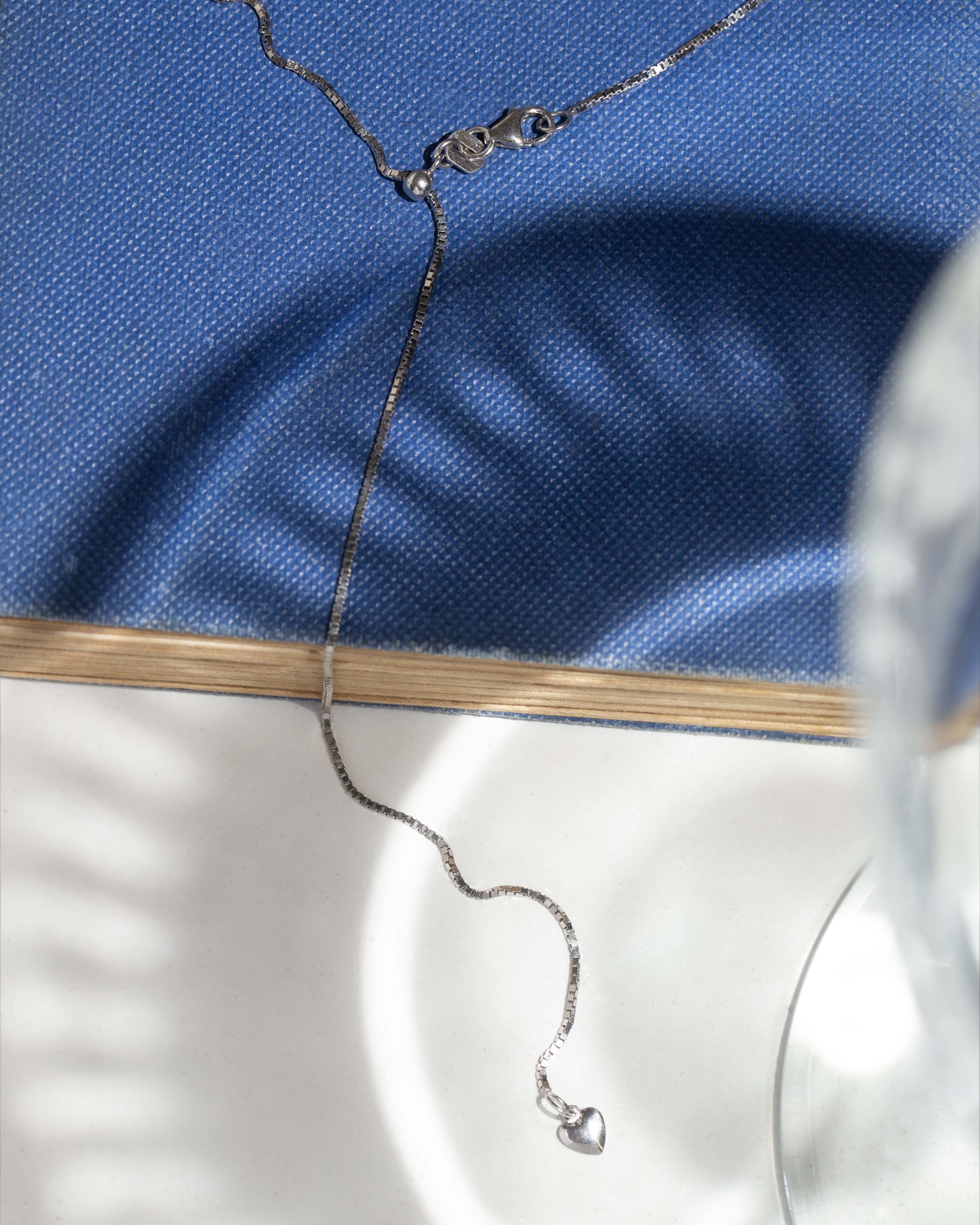 Trove Contemporary Snake Link Chain 9ct White Gold 50cm Long Pendants/Necklaces Imperial Jewellery 