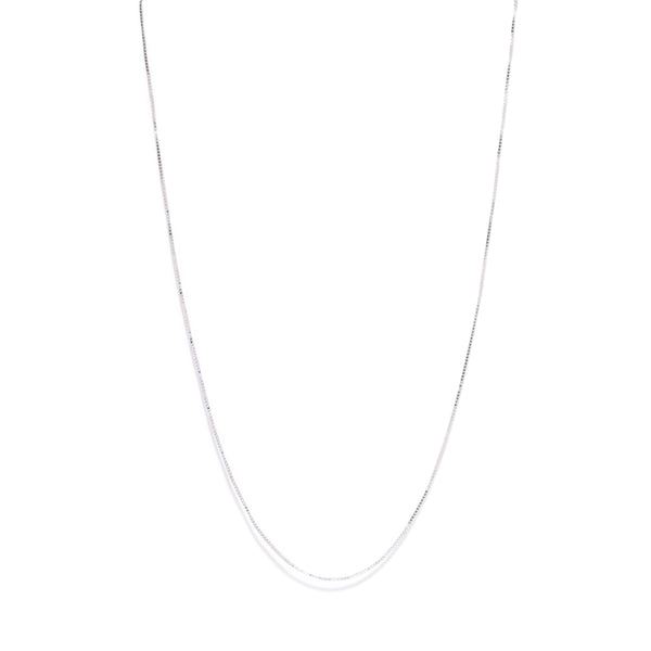 Trove Contemporary Snake Link Chain 9ct White Gold 50cm Long Pendants/Necklaces Imperial Jewellery 