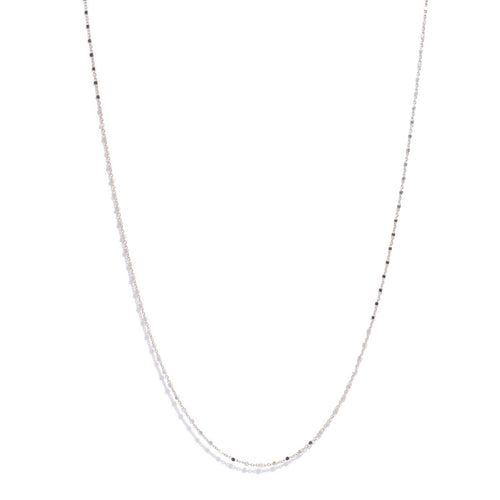 Trove Contemporary Spiga Link Chain 18ct White Gold 41cm Long
