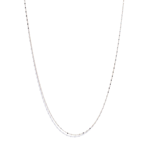 Trove Contemporary Spiga Link Chain 18ct White Gold 41cm Long Pendants/Necklaces Imperial Jewellery 