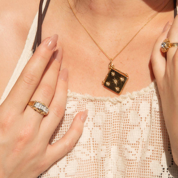 Twila Antique Diamond Locket Pendant 18ct Gold Pendants/Necklaces Imperial Jewellery 