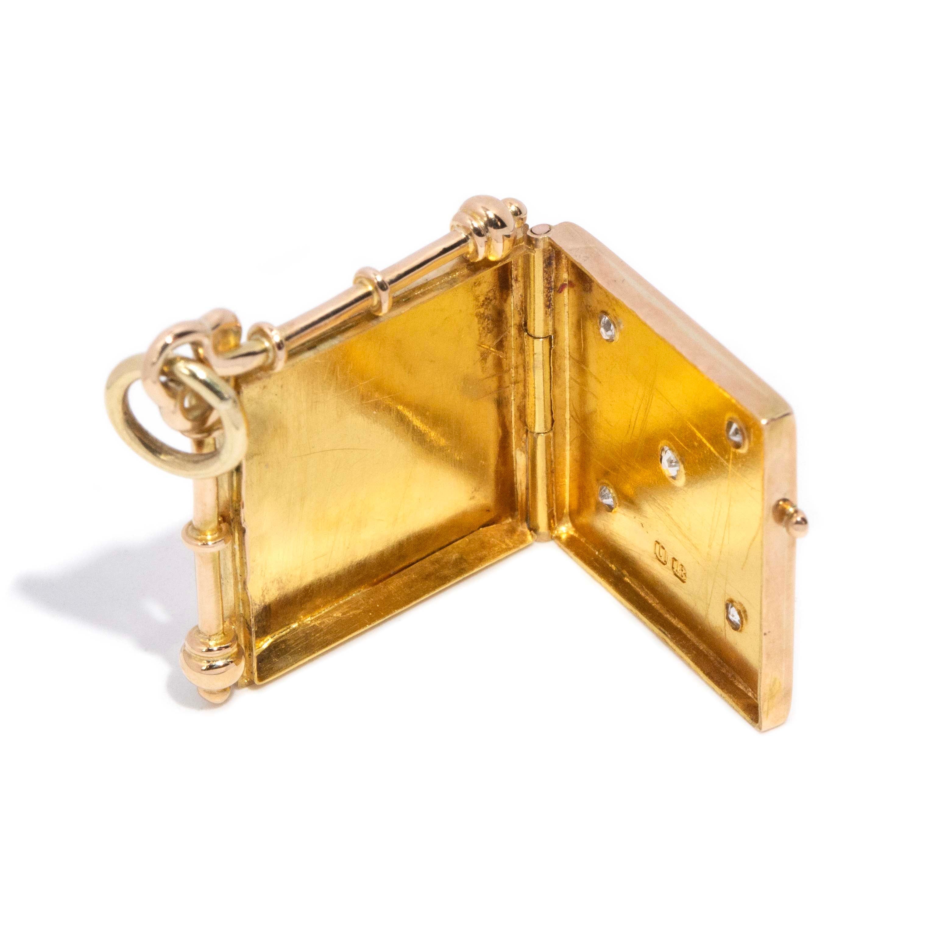 Twila Antique Diamond Locket Pendant 18ct Gold Pendants/Necklaces Imperial Jewellery 