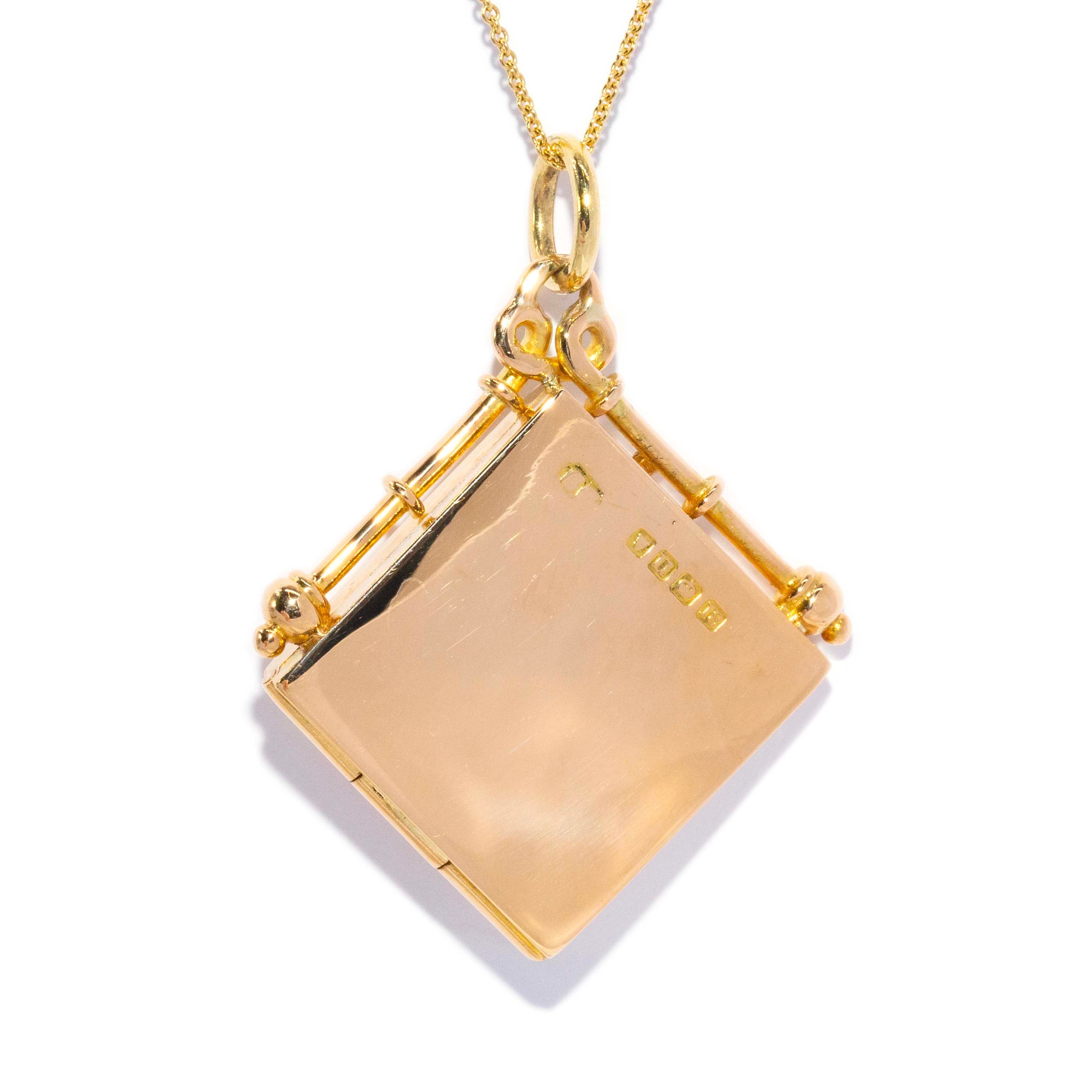 Twila Antique Diamond Locket Pendant 18ct Gold Pendants/Necklaces Imperial Jewellery 