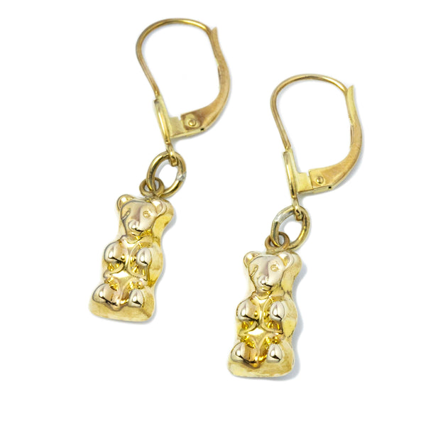 Ursula Gummy Bear Lever Back Earrings 9ct Gold Earrings Imperial Jewellery 