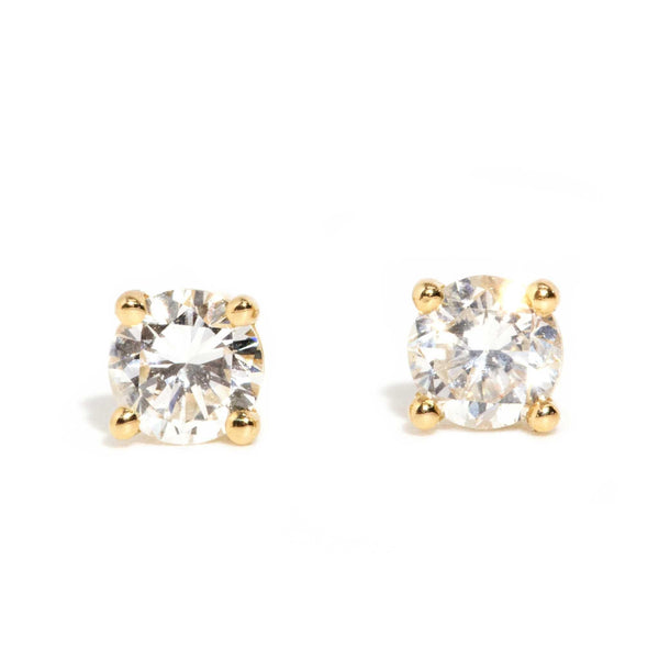 Vani Reclaimed 0.34 Carat Diamond Studs 18ct Gold