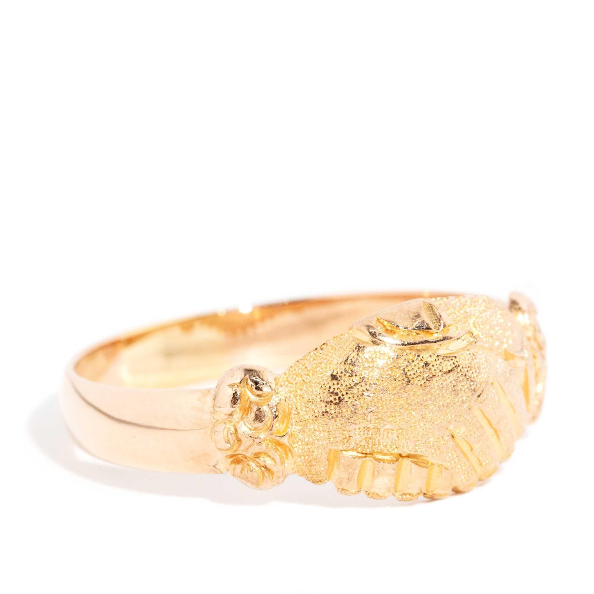 Vintage Circa 1930s Fede Loyalty Ring 15 Carat Yellow Gold – Imperial ...