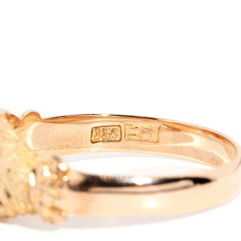 April 1930s Fede Loyalty Ring 15ct Yellow Gold