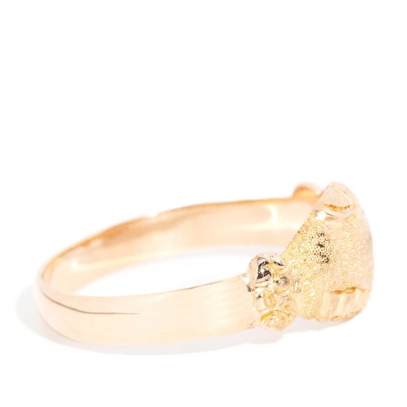 April 1930s Fede Loyalty Ring 15ct Yellow Gold