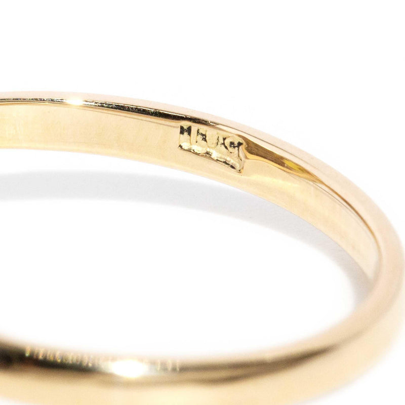 Sally 1970s Yellow Sapphire & Diamond Halo Ring 18ct Gold
