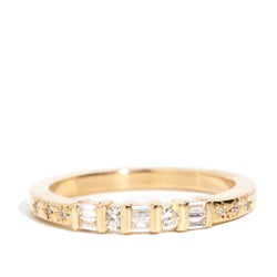 Devon 1980s Diamond Band Ring 18ct Gold
