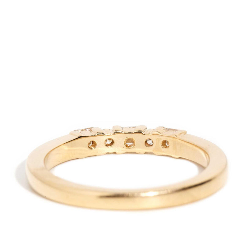 Devon 1980s Diamond Band Ring 18ct Gold