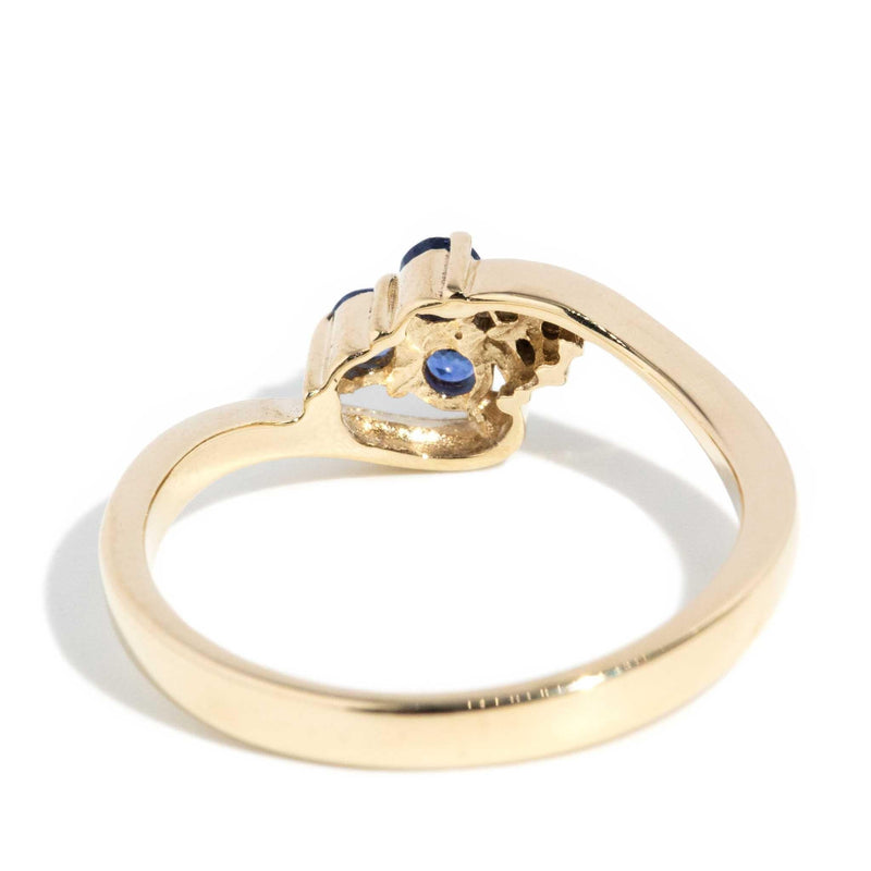 Pepper 1980s Sapphire & Diamond Ring 9ct