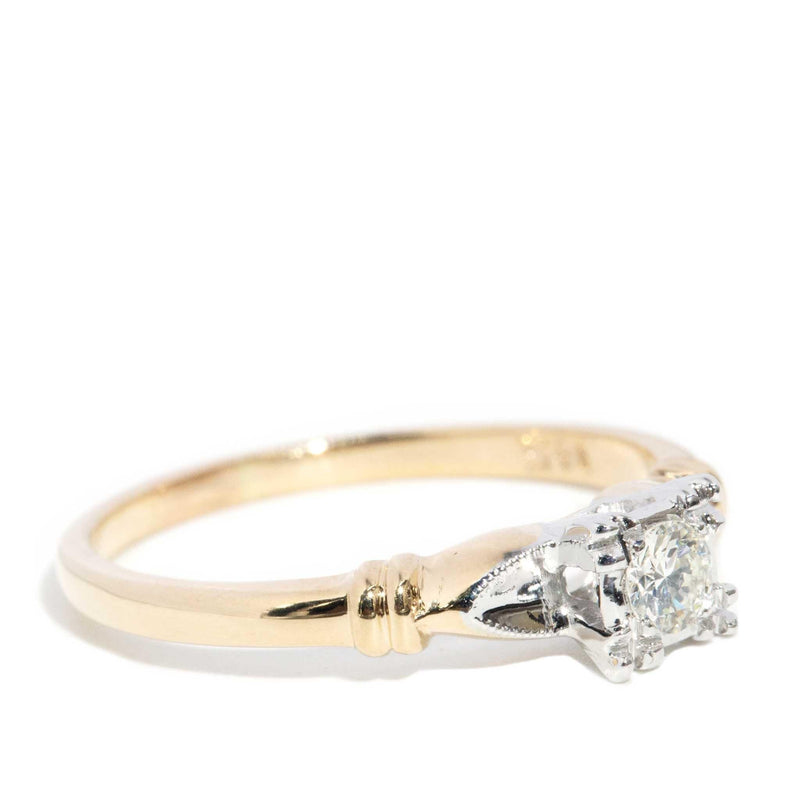 Verbena 1990s Diamond Ring 14ct Gold