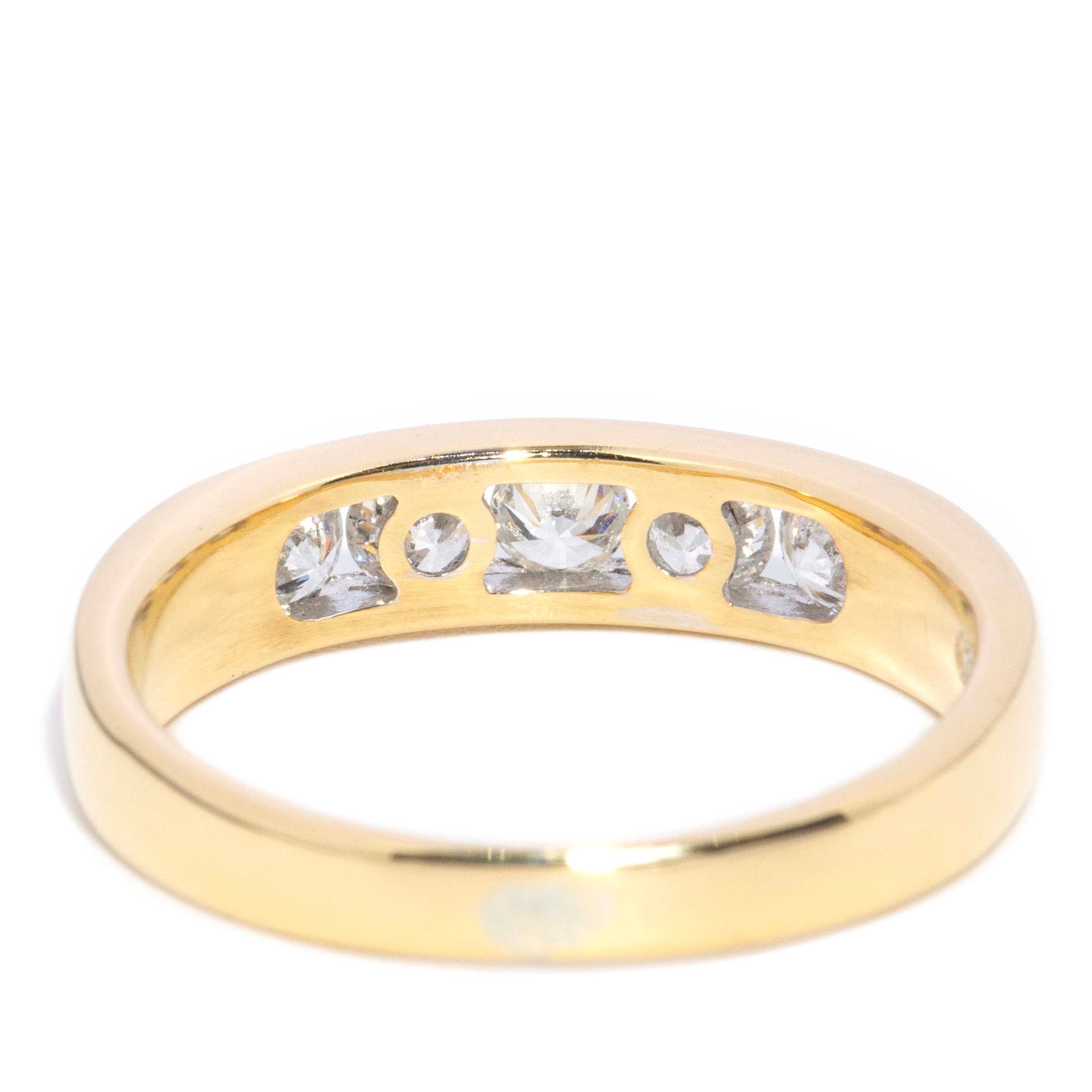 Xanthia Channel Set Diamond Band 18ct Gold Rings Imperial Jewellery 