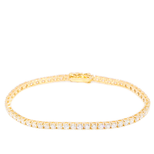 Xenia 4.56ct Diamond Tennis Bracelet 18K Yellow Gold