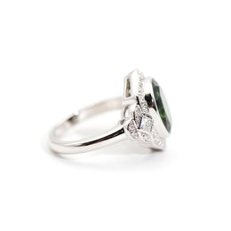 Agnes Green Sapphire and Diamond Ring Ring Imperial Jewellery - Auctions, Antique, Vintage & Estate 
