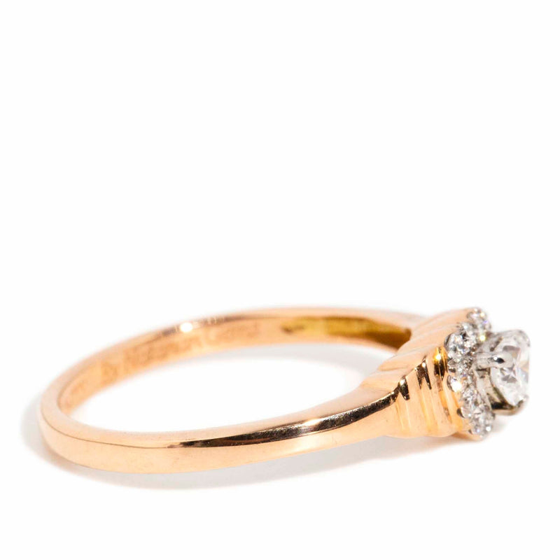 Aine Love Heart Diamond Ring 18ct Rose Gold* DRAFT Rings Imperial Jewellery 