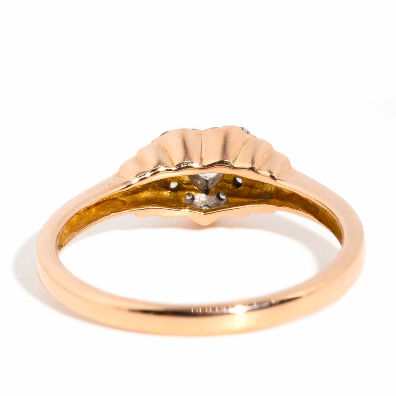 Aine Love Heart Diamond Ring 18ct Rose Gold* DRAFT Rings Imperial Jewellery 