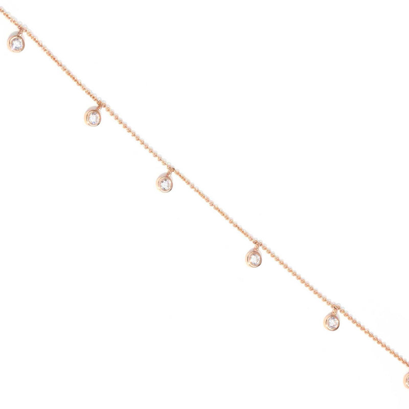 Amalfi Half Carat Diamond 9ct Rose Gold Swinging Necklace Necklaces Imperial Jewellery 