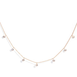 Amalfi Half Carat Diamond 9ct Rose Gold Swinging Necklace Necklaces Imperial Jewellery 