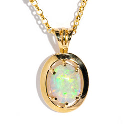 Amalita 1980s Opal Pendant & Chain 18ct Gold Pendants/Necklaces Imperial Jewellery Imperial Jewellery - Hamilton 