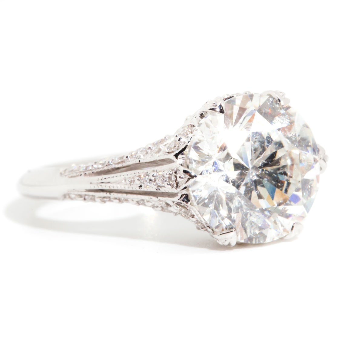 Amari 4.01 Carat ADGL Certified Diamond Engagement Ring Rings Imperial Jewellery