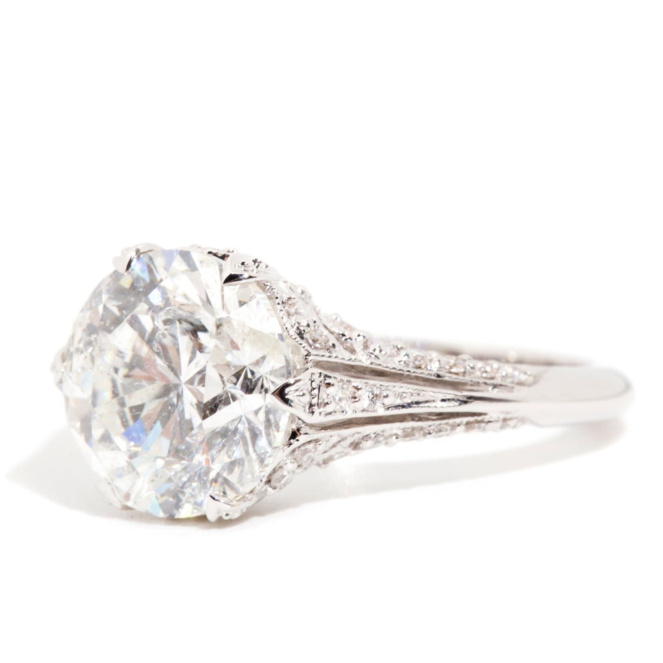Amari 4.01 Carat ADGL Certified Diamond Engagement Ring Rings Imperial Jewellery